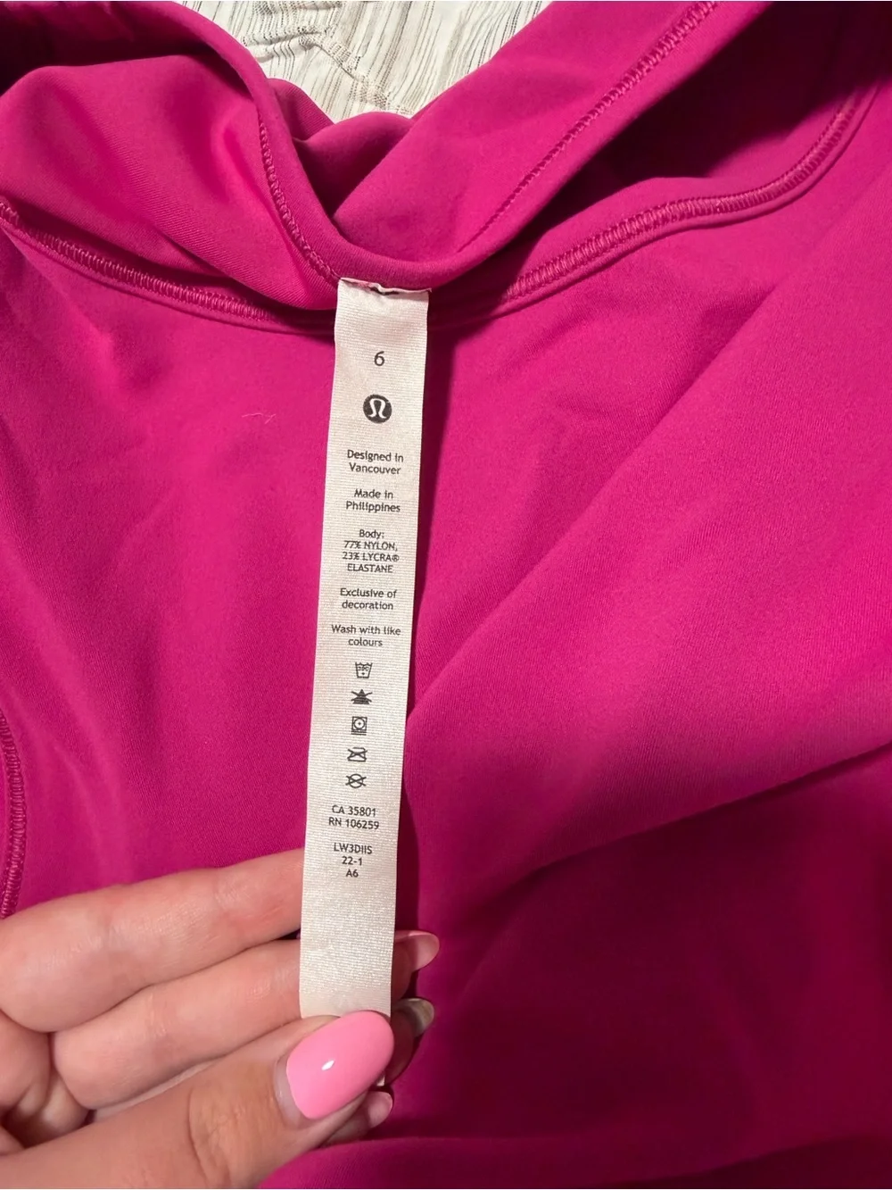 Lululemon Wunder Train Long Sleeve Cropped Shirt